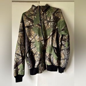 World Famous Camo Sports Burly Tan Sherpa Fleece Jacket XL